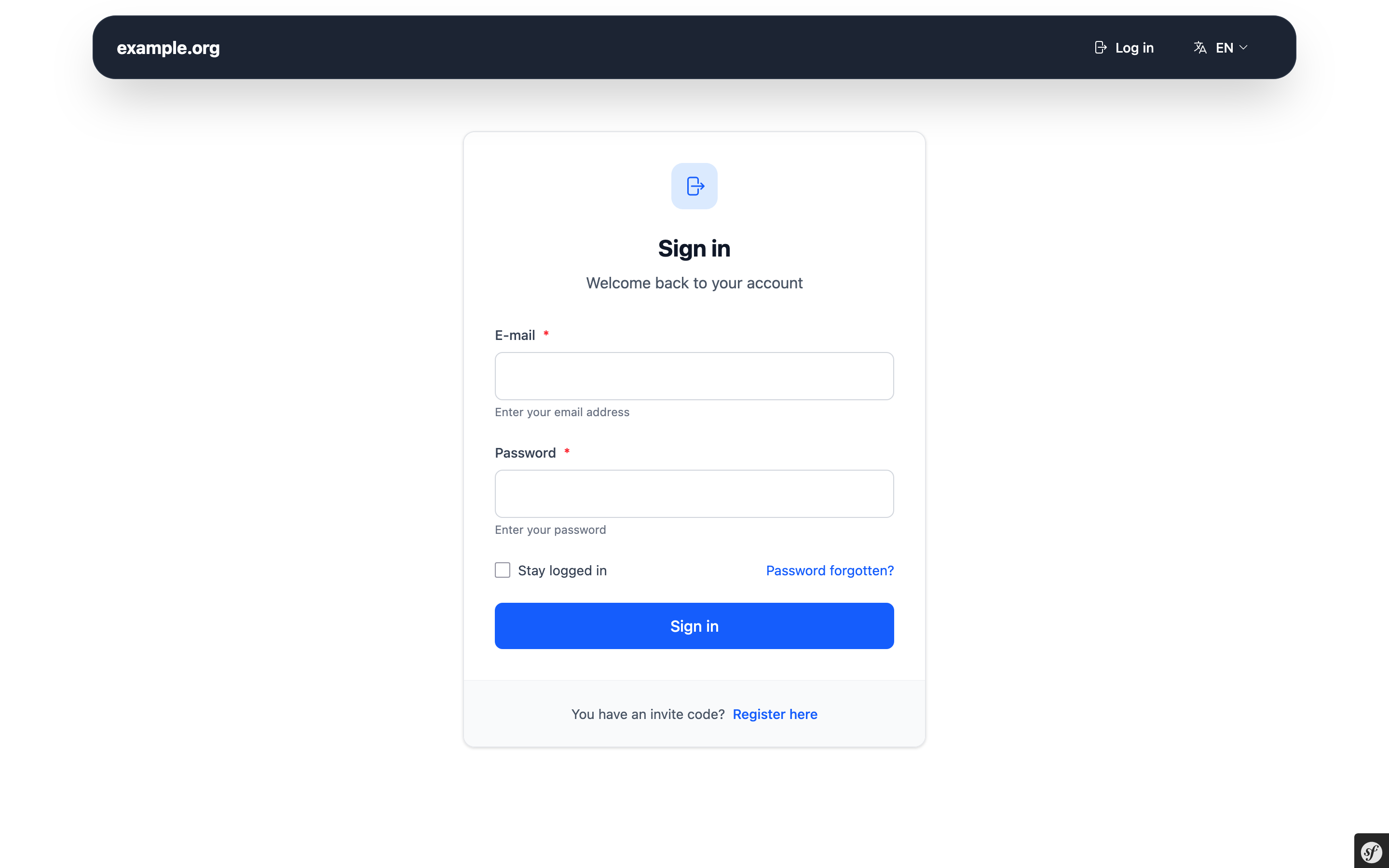 login
